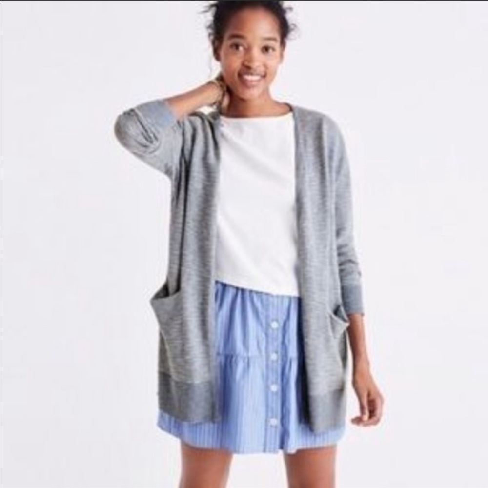 Madewell | Summer Ryder Cardigan In Light Blue
